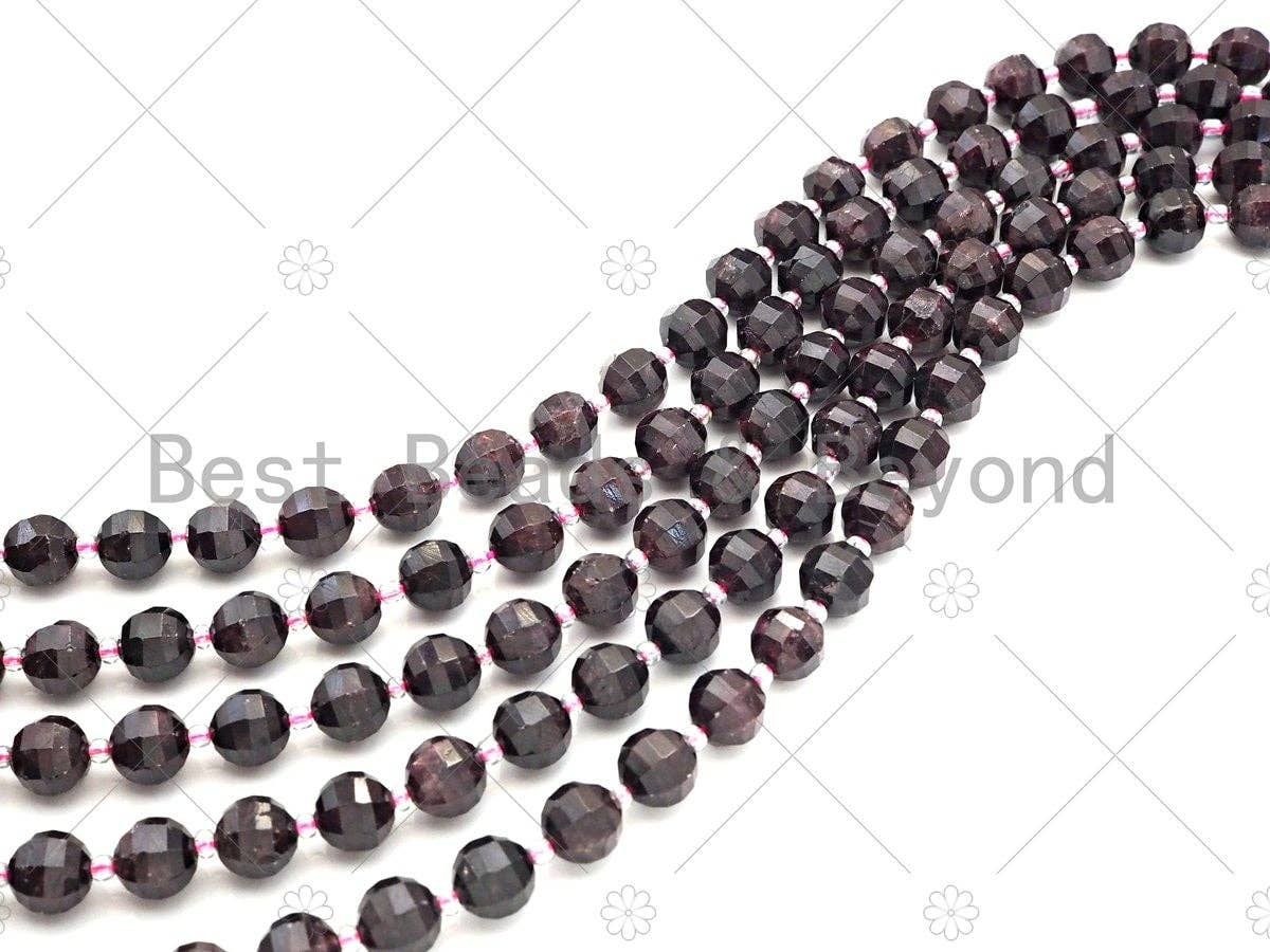 New Cut!!! Natural High Quality Round Latern Cut Garnet Beads, 8mm/10mm Genuine Red Garnet Beads, 15.5'' Full Strand, Sku#U1118