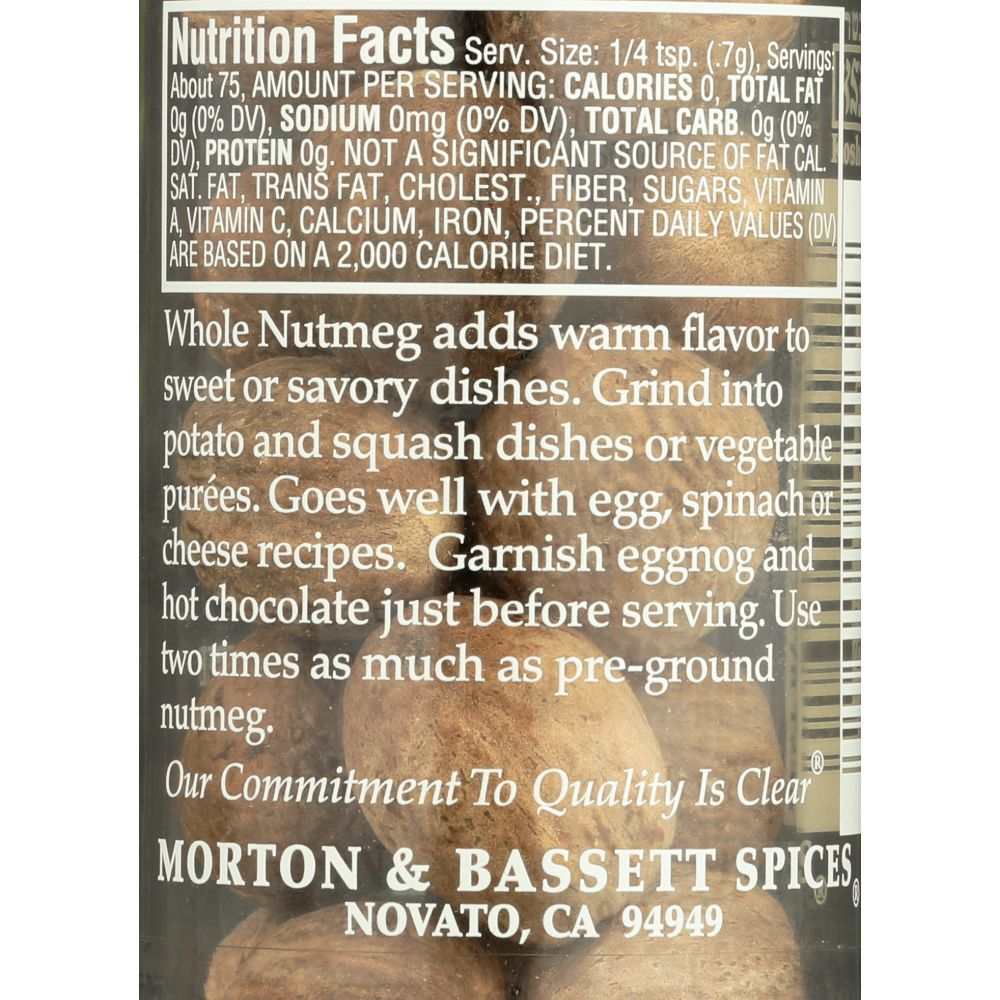 MORTON & BASSETT: Whole Nutmeg, 2.2 oz