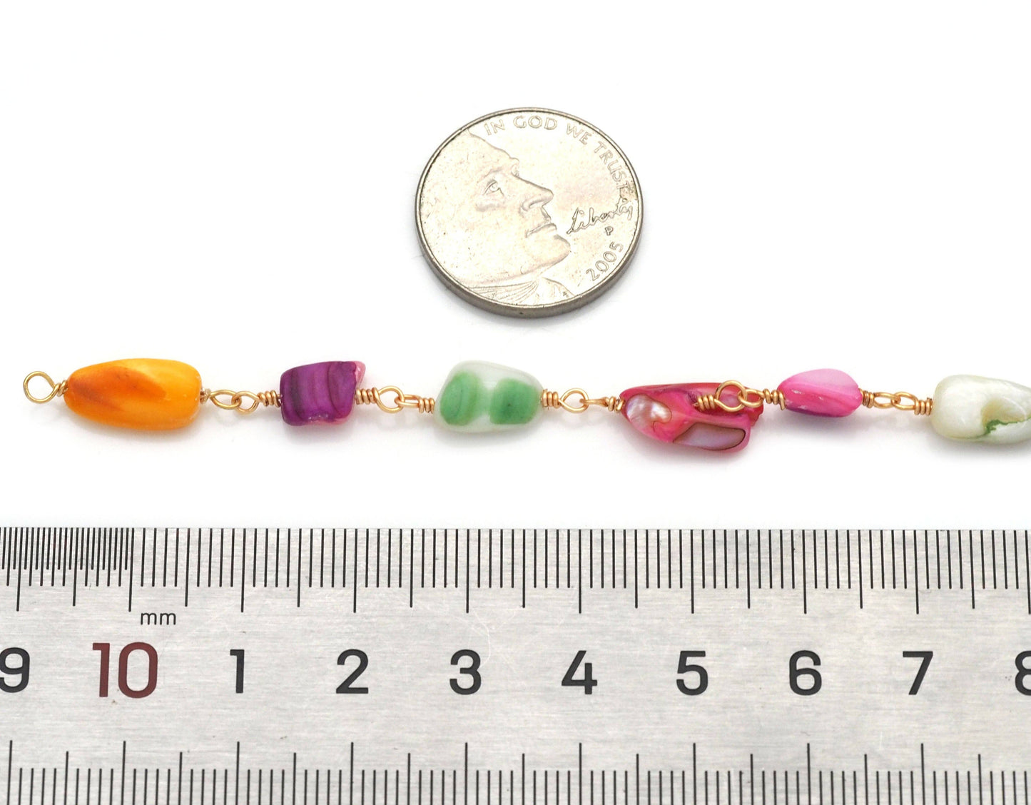 Colorful Shell Pearl Chain,sku#LX173