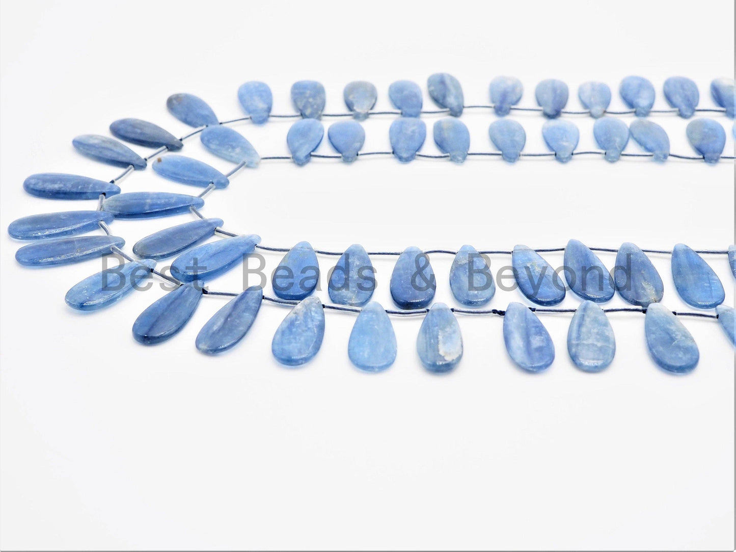 High Quality Natural Kyanite beads, 10x24mm/12x25mm,Teardrop Top Drilled Gemstone Beads, 16inch strand, SKU#U327
