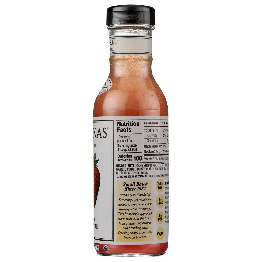 BRIANNAS: Home Style Dressing Blush Wine Vinaigrette, 12 oz