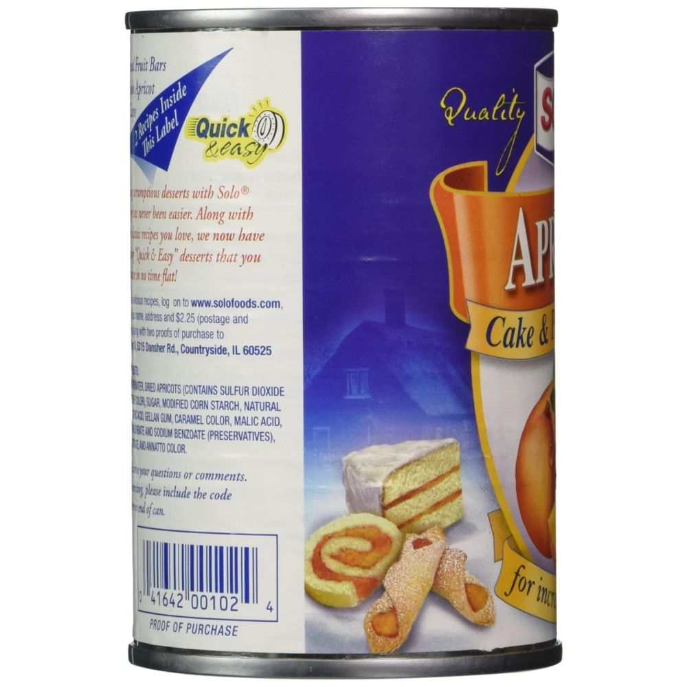 SOLO: Apricot Filling, 12 oz