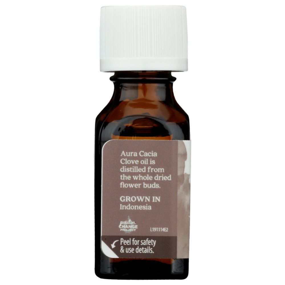 AURA CACIA: 100% Pure Essential Oil Clove Bud, 0.5 Oz