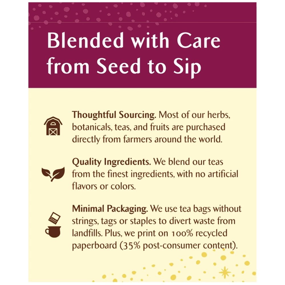 CELESTIAL SEASONINGS: Black Cherry Berry Herbal Tea Caffeine Free, 20 bg