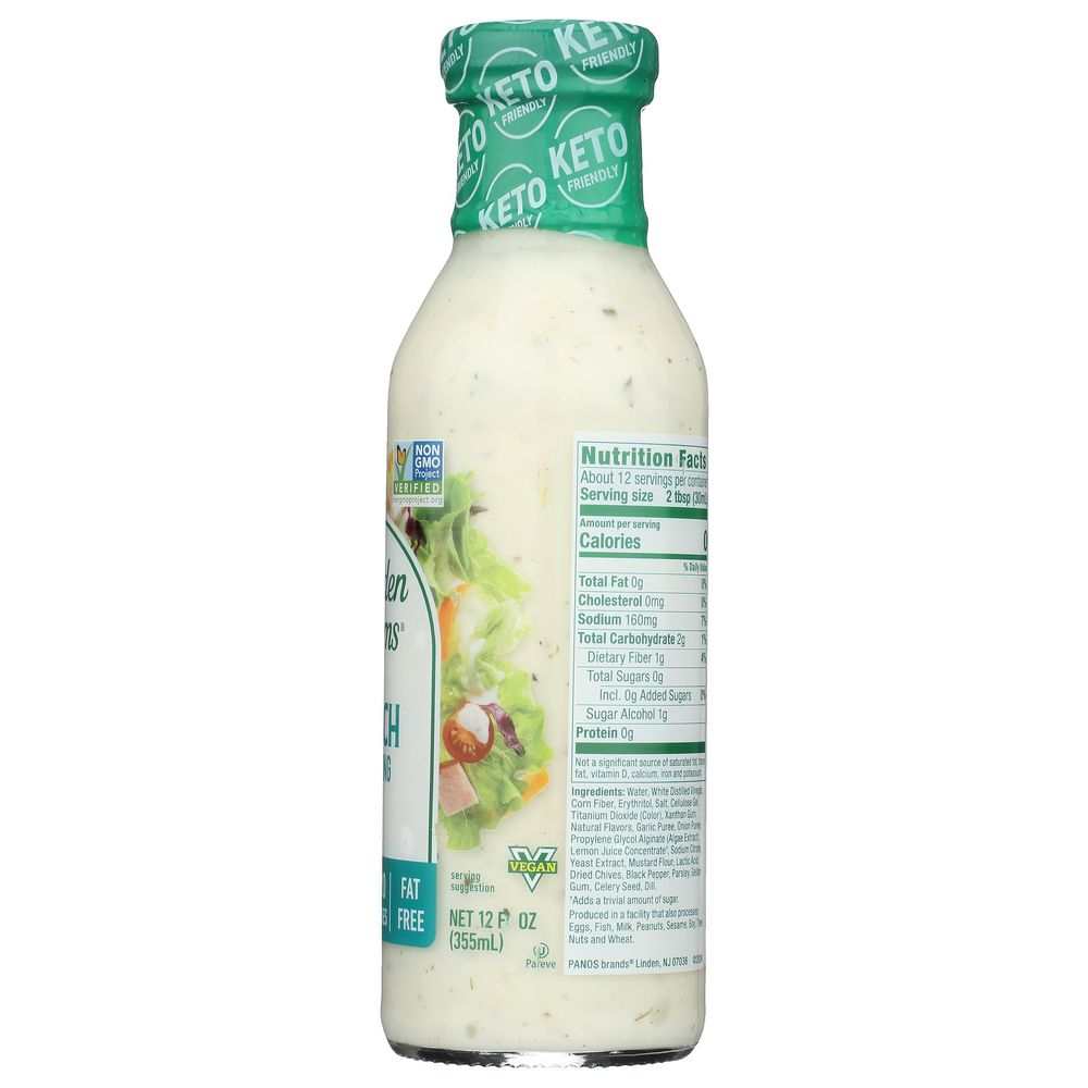 WALDEN FARMS: Ranch Salad Dressing Calorie Free -12oz|Healthy Delicious