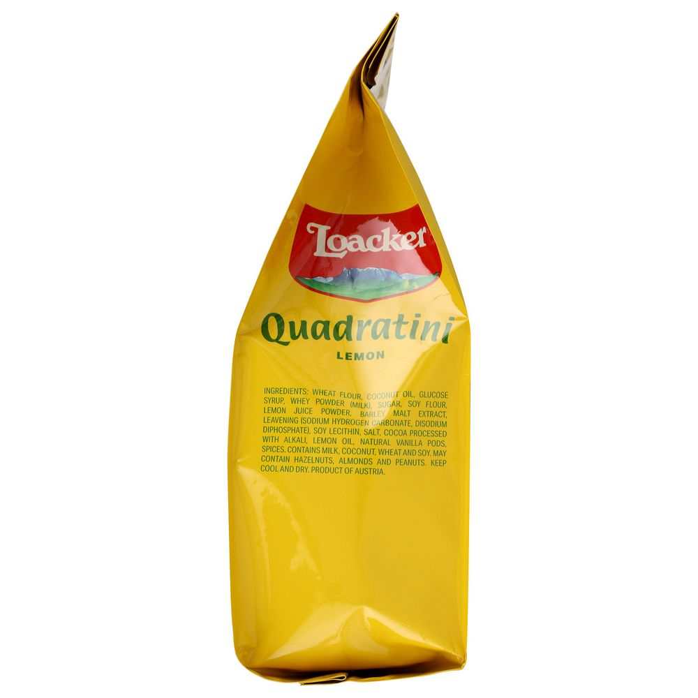 LOACKER: Quadratini Lemon Wafer Cookies, 8.82 oz