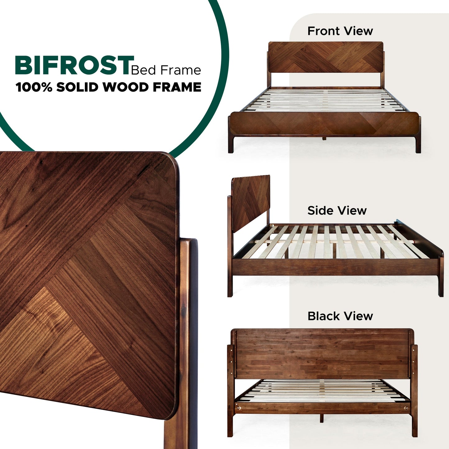 Bifrost Solid Wood Bed Frame