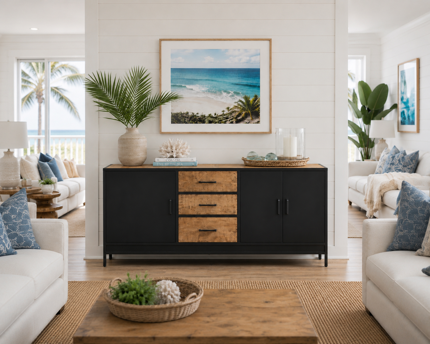 Jaipur Forge Sideboard - 63 x 20 x 36 in