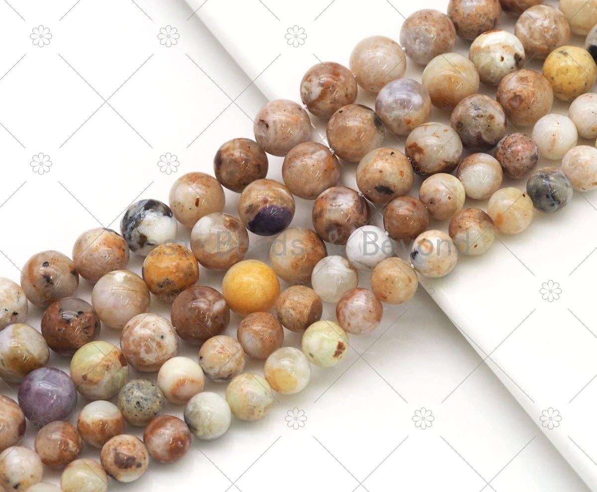 Genuine Opal Round Smooth Beads, Sku#U1189