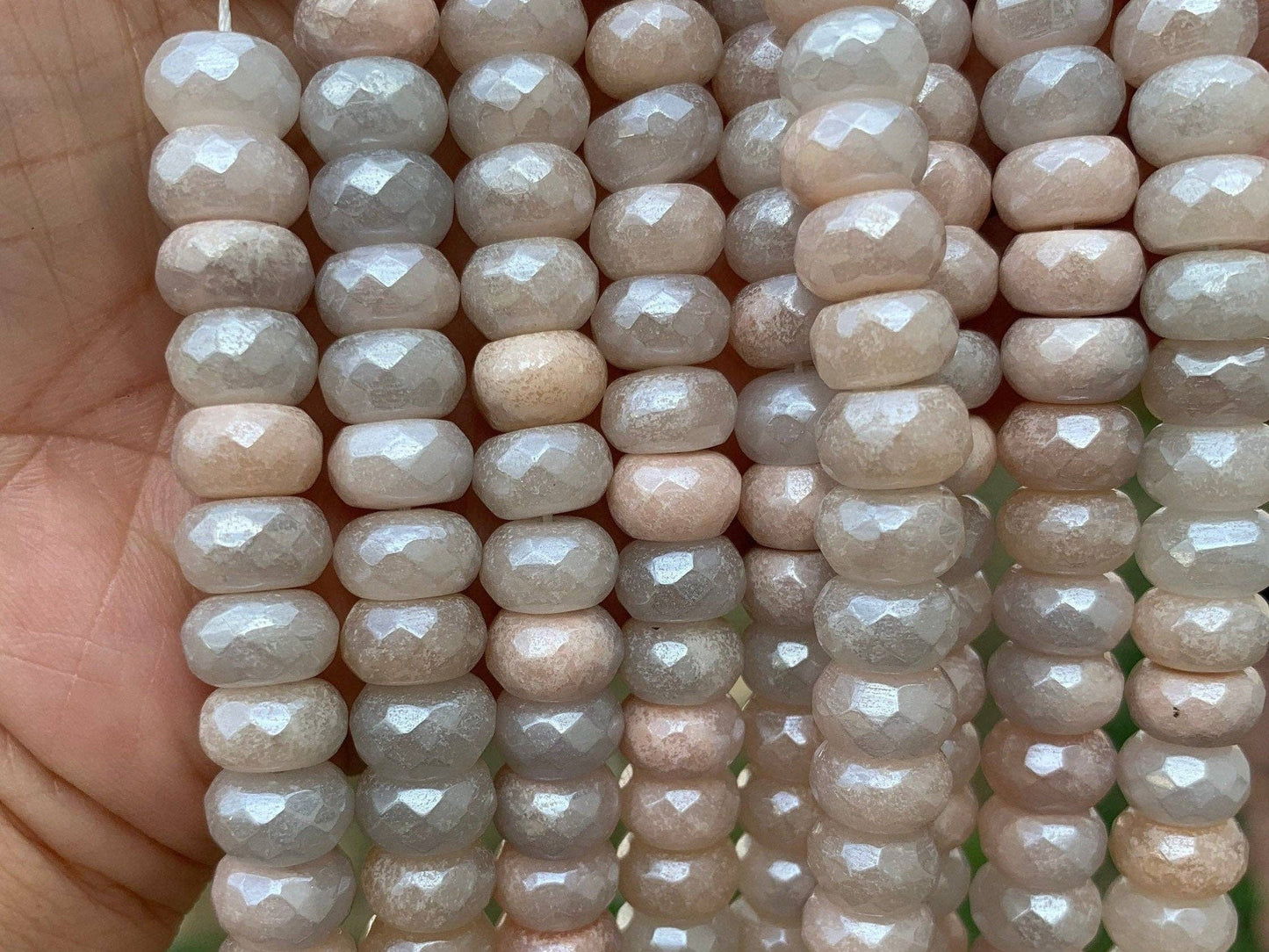 Mystic Plated Aventurine Rondelle Shape Beads, Sku#UA40P