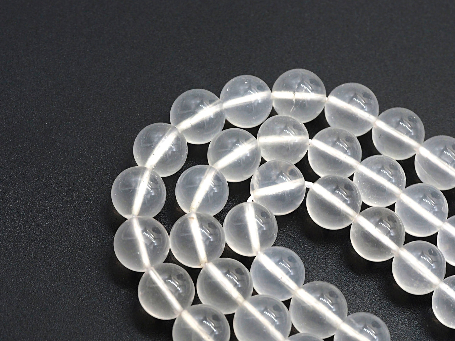 Natural Milky Quartz round smooth, 8mm/10mm/12mm, 15.5" Full Strand, sku#U609