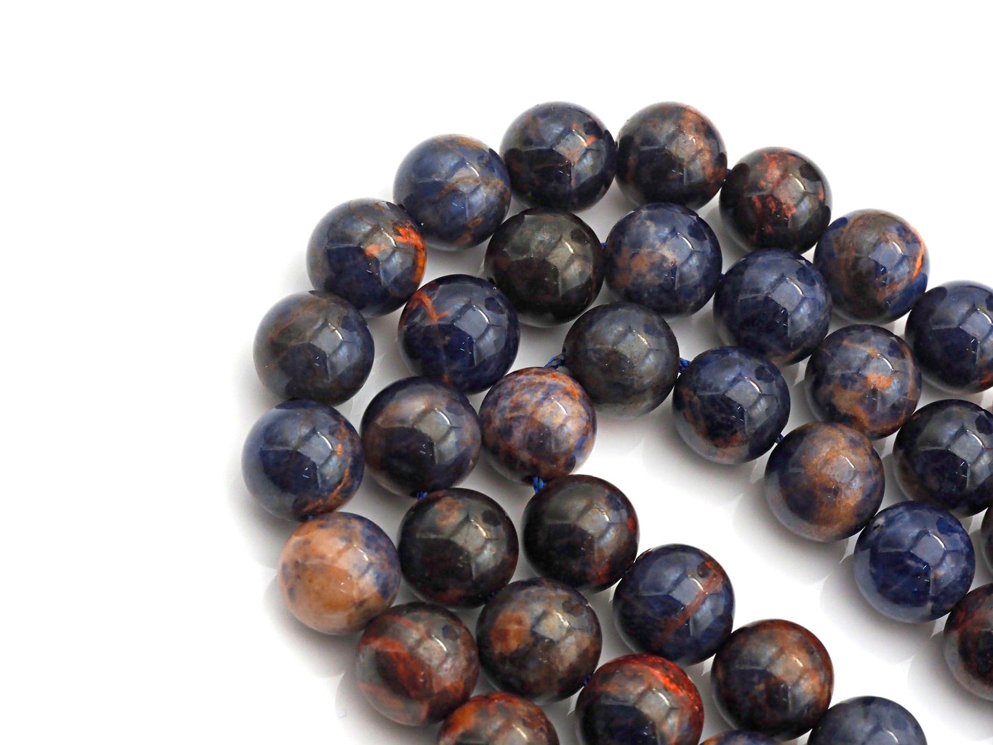 Gorgeous Orange Sodalite Beads, 8mm/10mm Round Smooth, Natural Oragne Sodalite Beads, 15.5" Full Strand, sku#U620