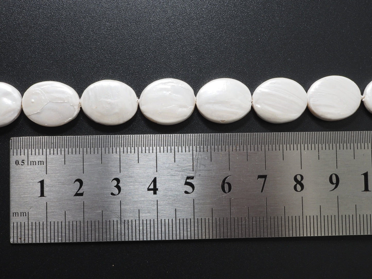 Quality Plated Oval Shape White Mother of Pearl Beads, Flat Oval White Pearl Shell,12x16mm/20x30mm,15inch strand,SKU#U238