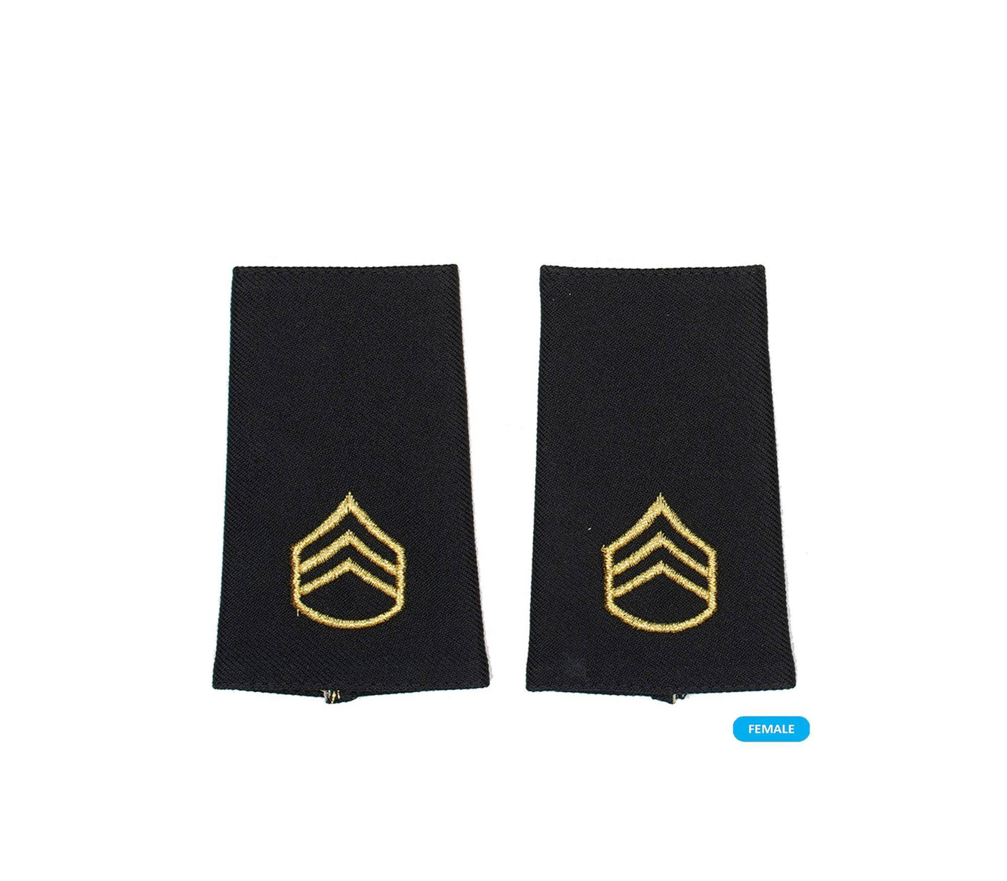 U.S. Army E6 Staff Sergeant Shoulder Marks - Female (Small)