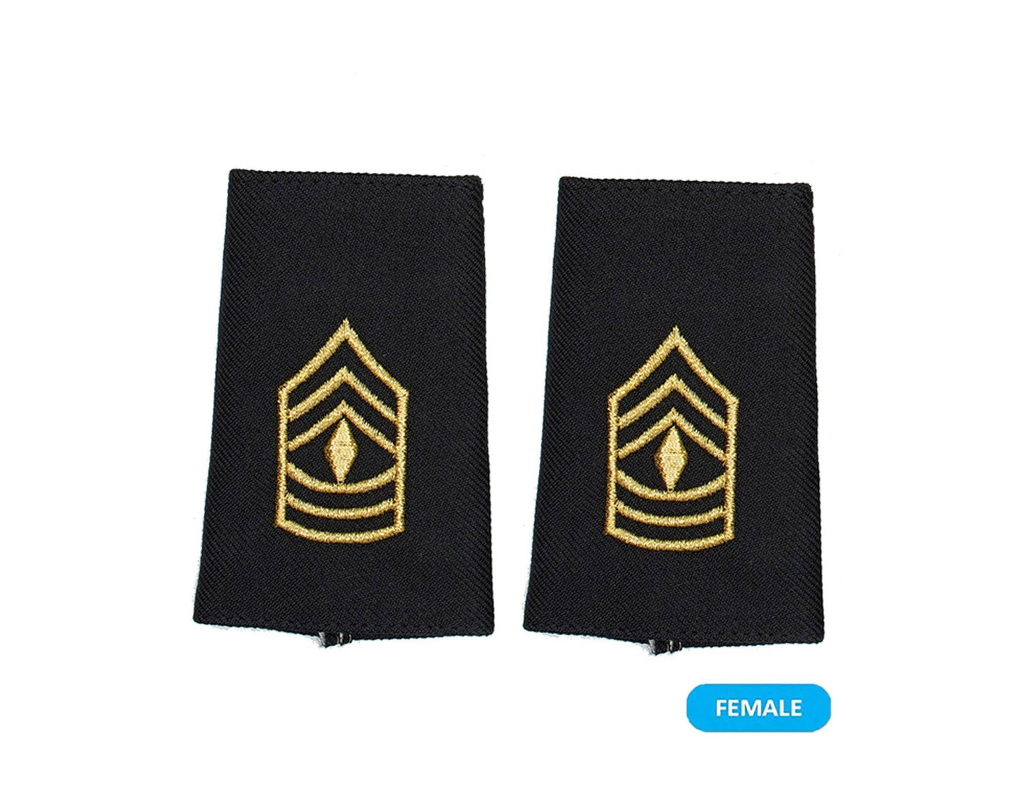 U.S. Army E8 First Sergeant Shoulder Marks - Small/Female