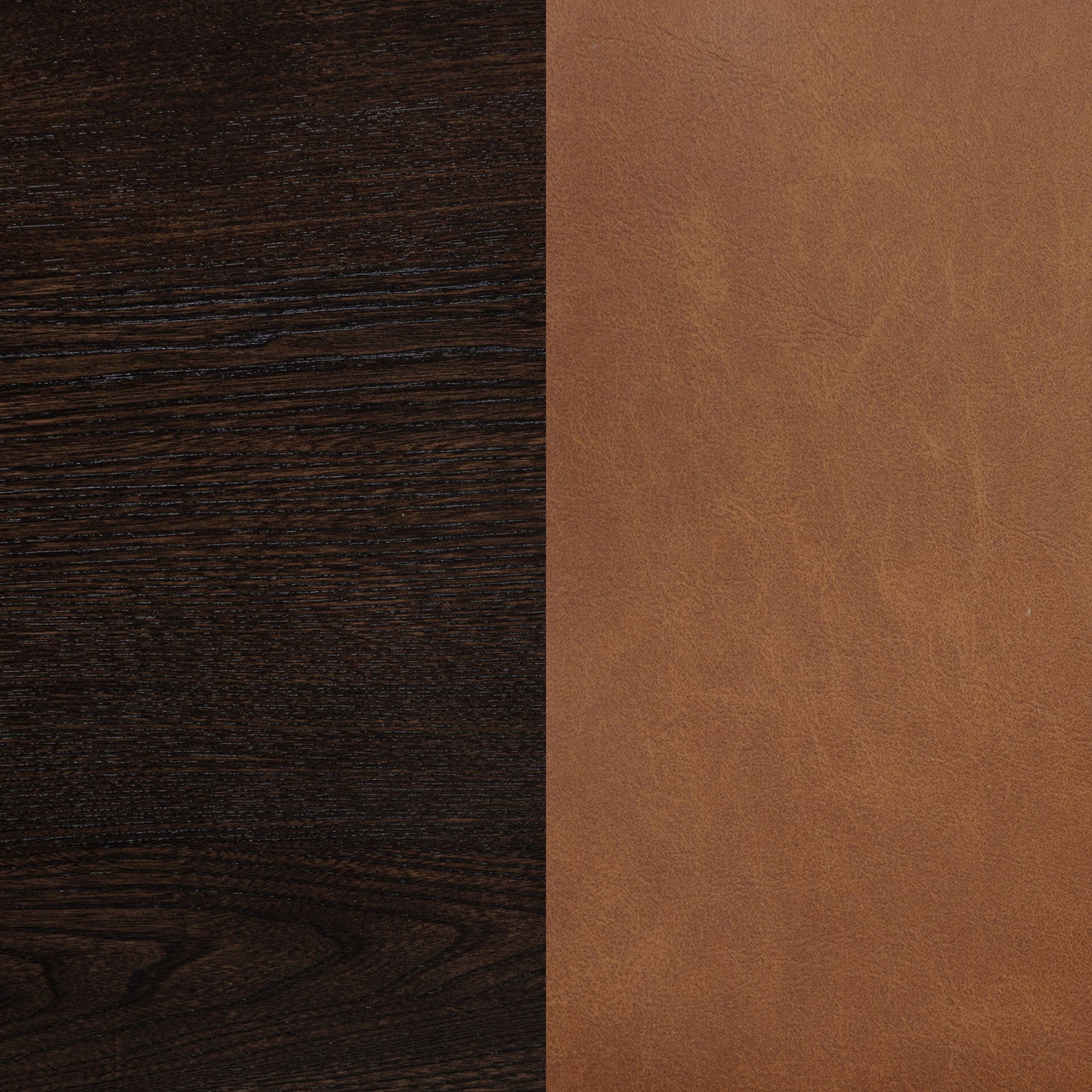 Tegan Faux Leather Upholstered Counter Height Chair Cognac (Set of 2)