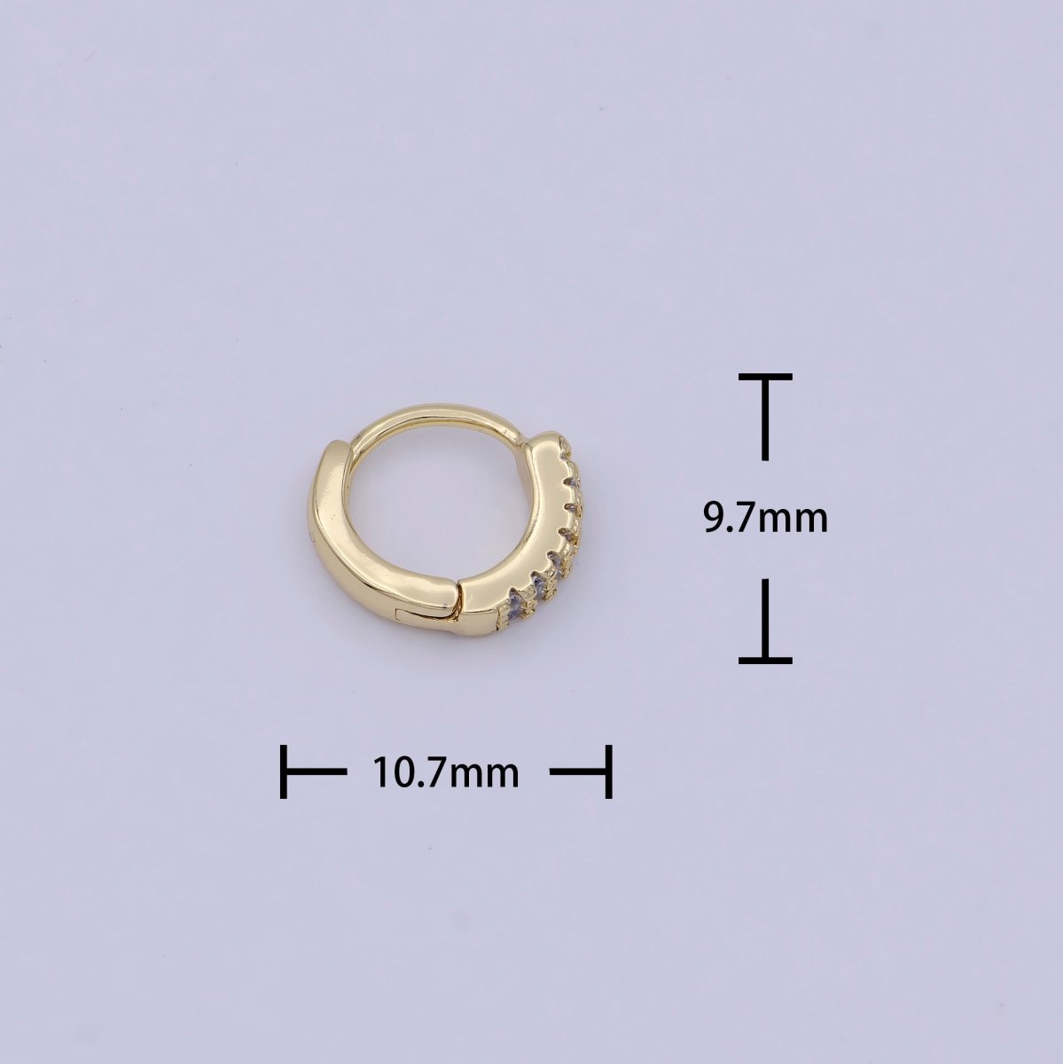 10mm Mini Hoop Earrings • 14k Gold Filled Tiny Earrings • Huggie Hoops Earrings • Minimalist Earrings Wholesale Jewelry T-306