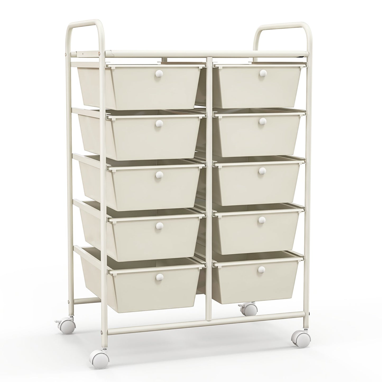 10-Drawer Rolling Storage Cart