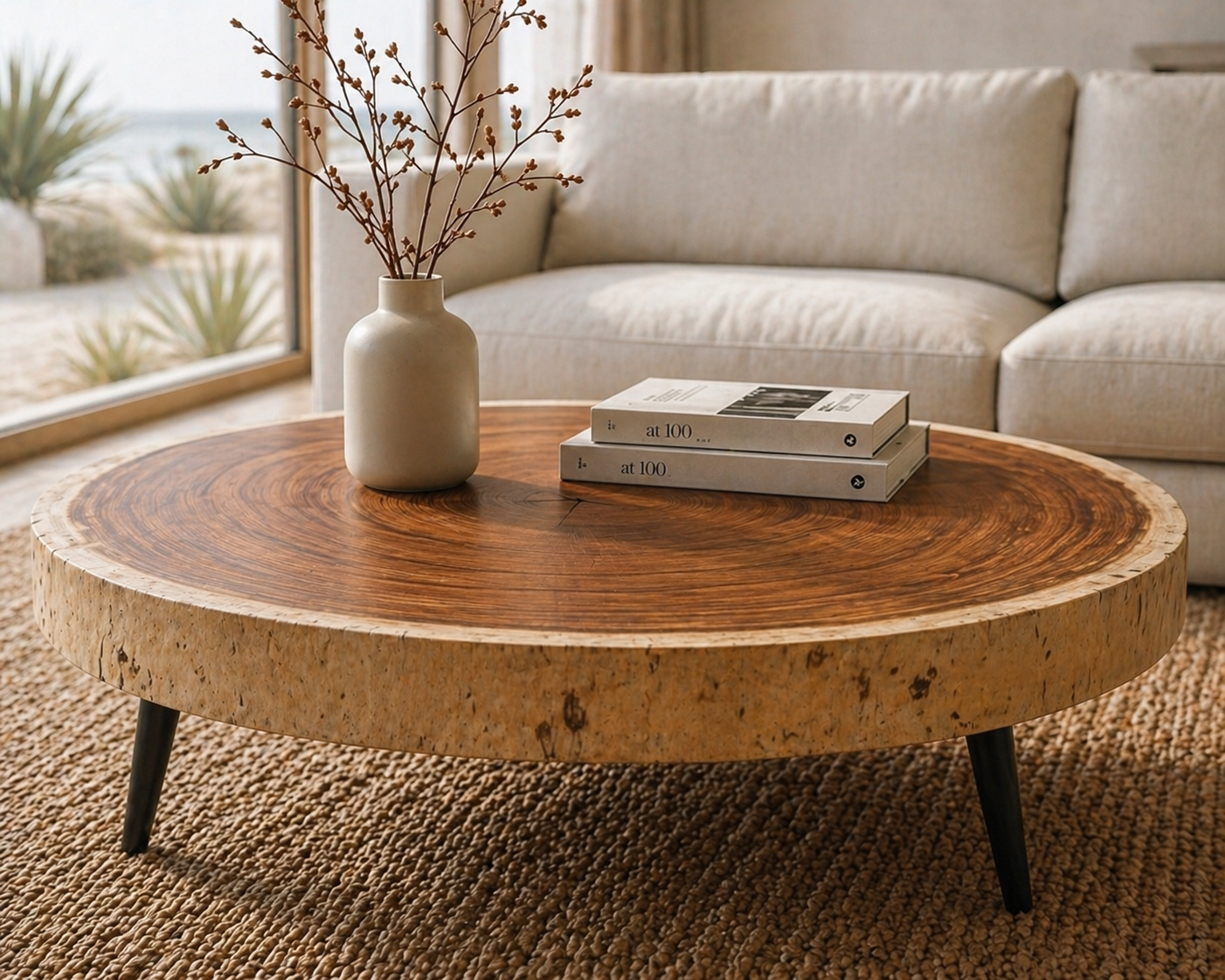 Bumi Round Suar Coffee Table