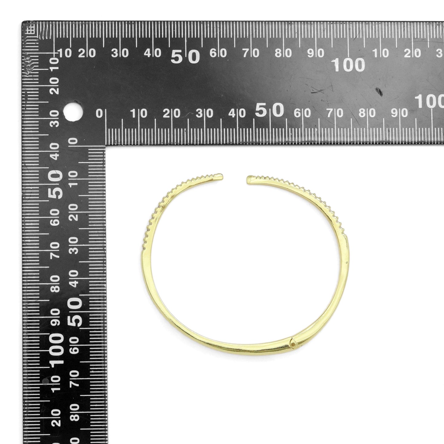 Gold CZ Spike Point Bracelet, Sku#LK951