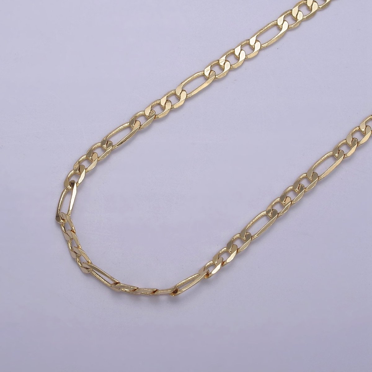 14K Gold Filled Figaro Necklace • Minimalist Necklace Chain • Unisex Figaro Chain • Figaro 18" 20" Chains Ready to Wear | WA-666 WA-676 Clearance Pricing
