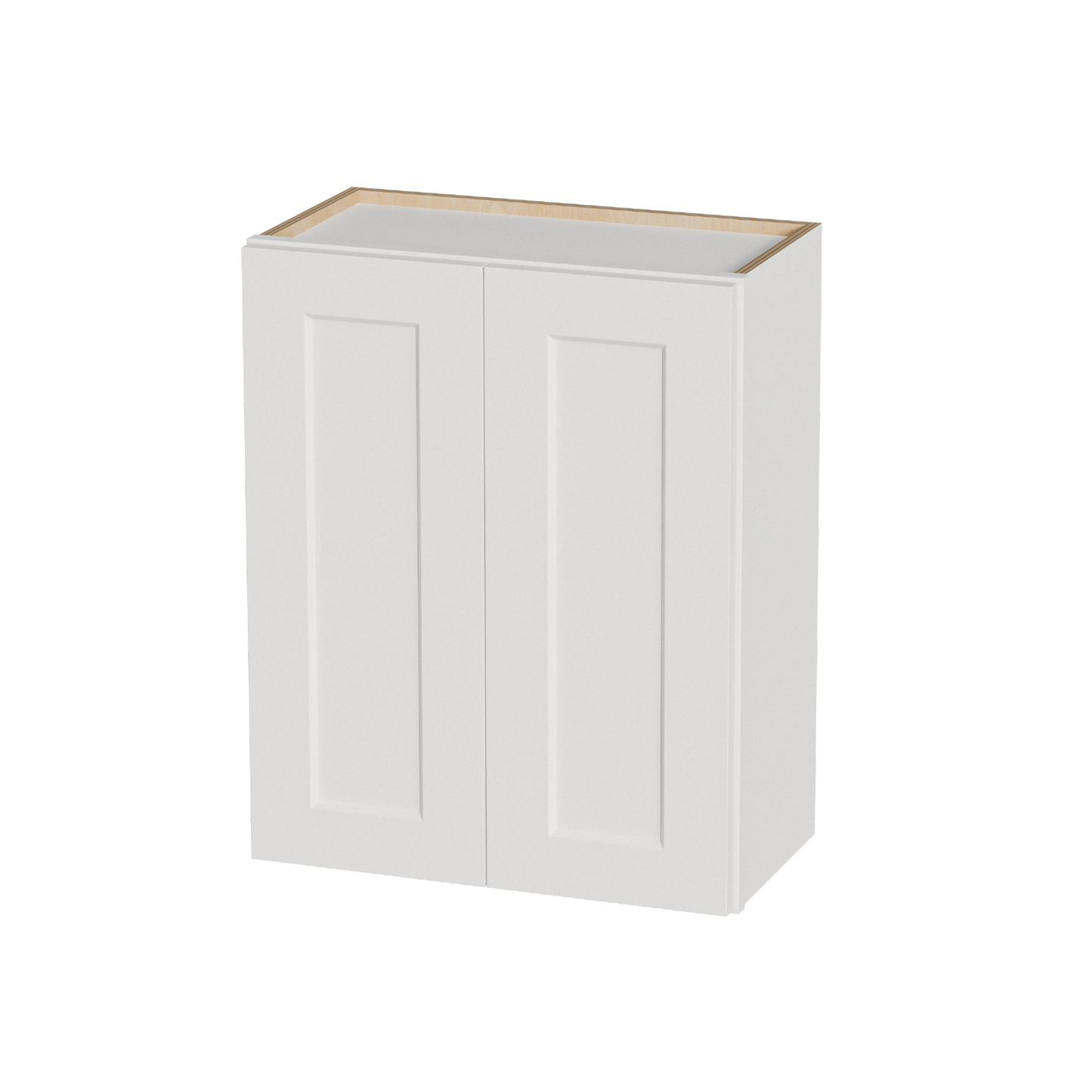 White Shaker Solid Wood Wall Cabinet with Soft-Close Doors