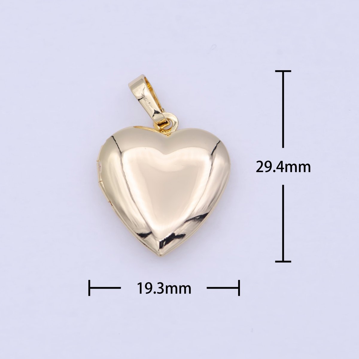 16k Gold Filled Heart Locket Pendant I-885