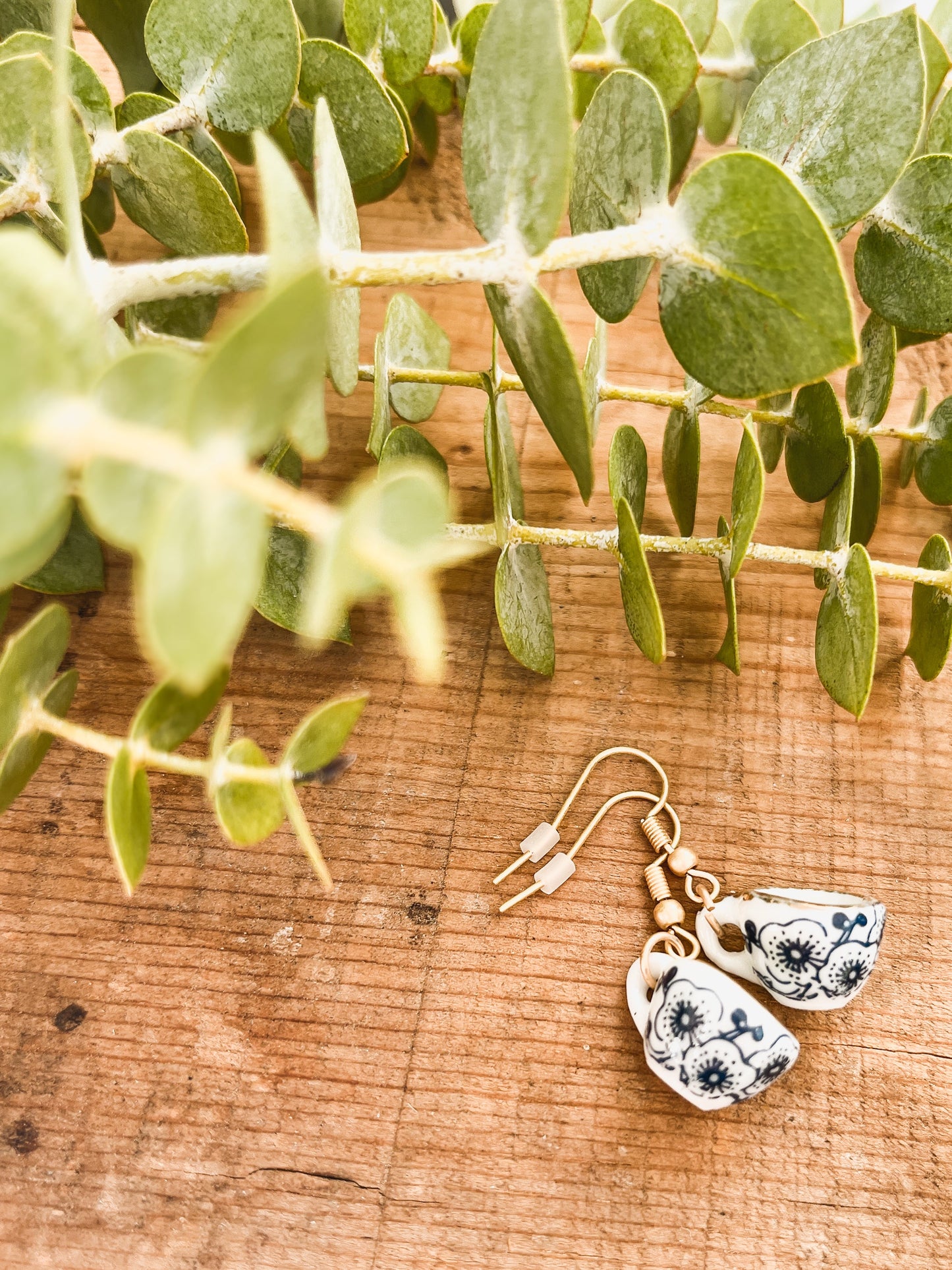 Bluebell Tea Cup Earrings