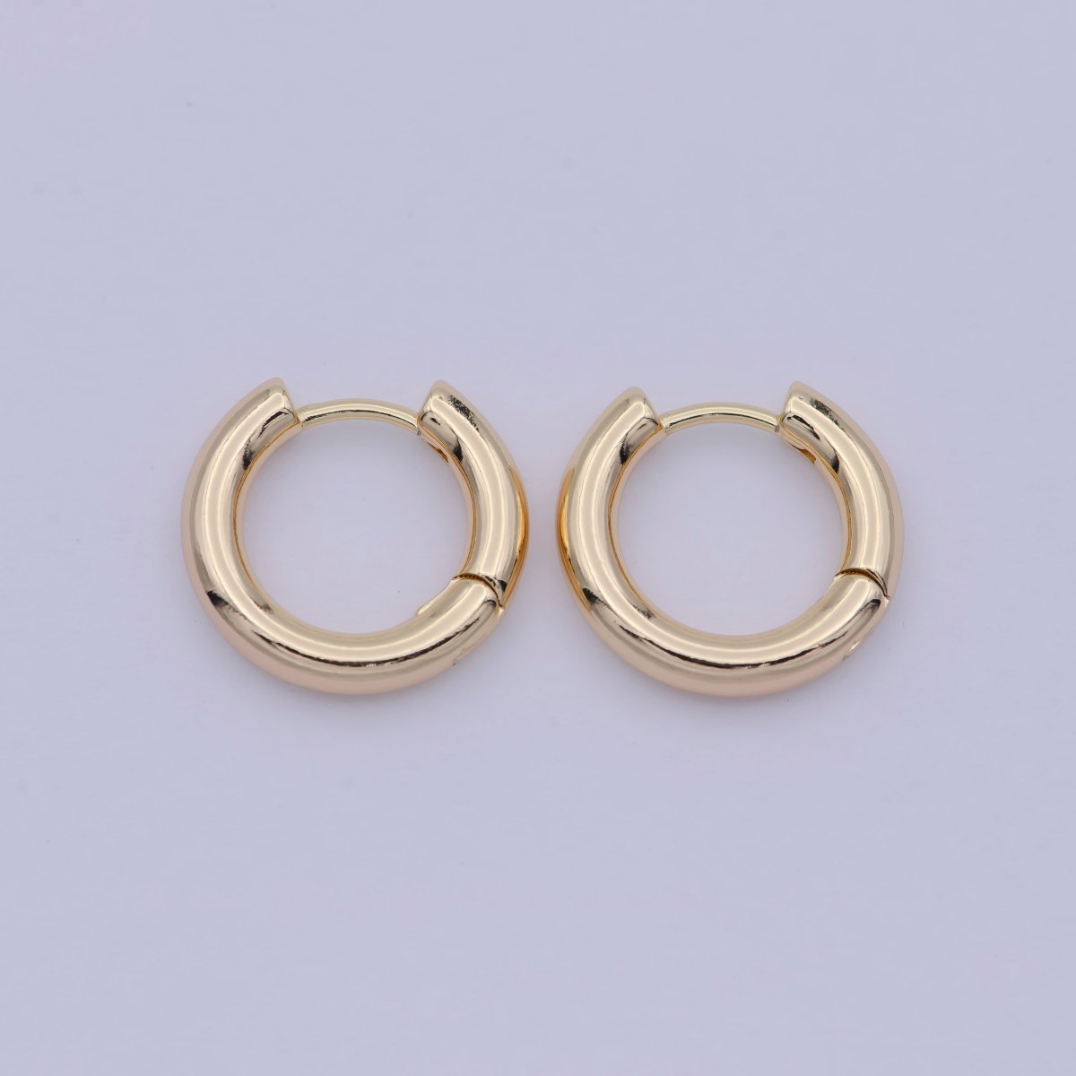 18k Gold Filled Thin Mini Ear Huggie Hoop Earrings, GOLD cartilage hoops Earring Hypoallergenic T-242