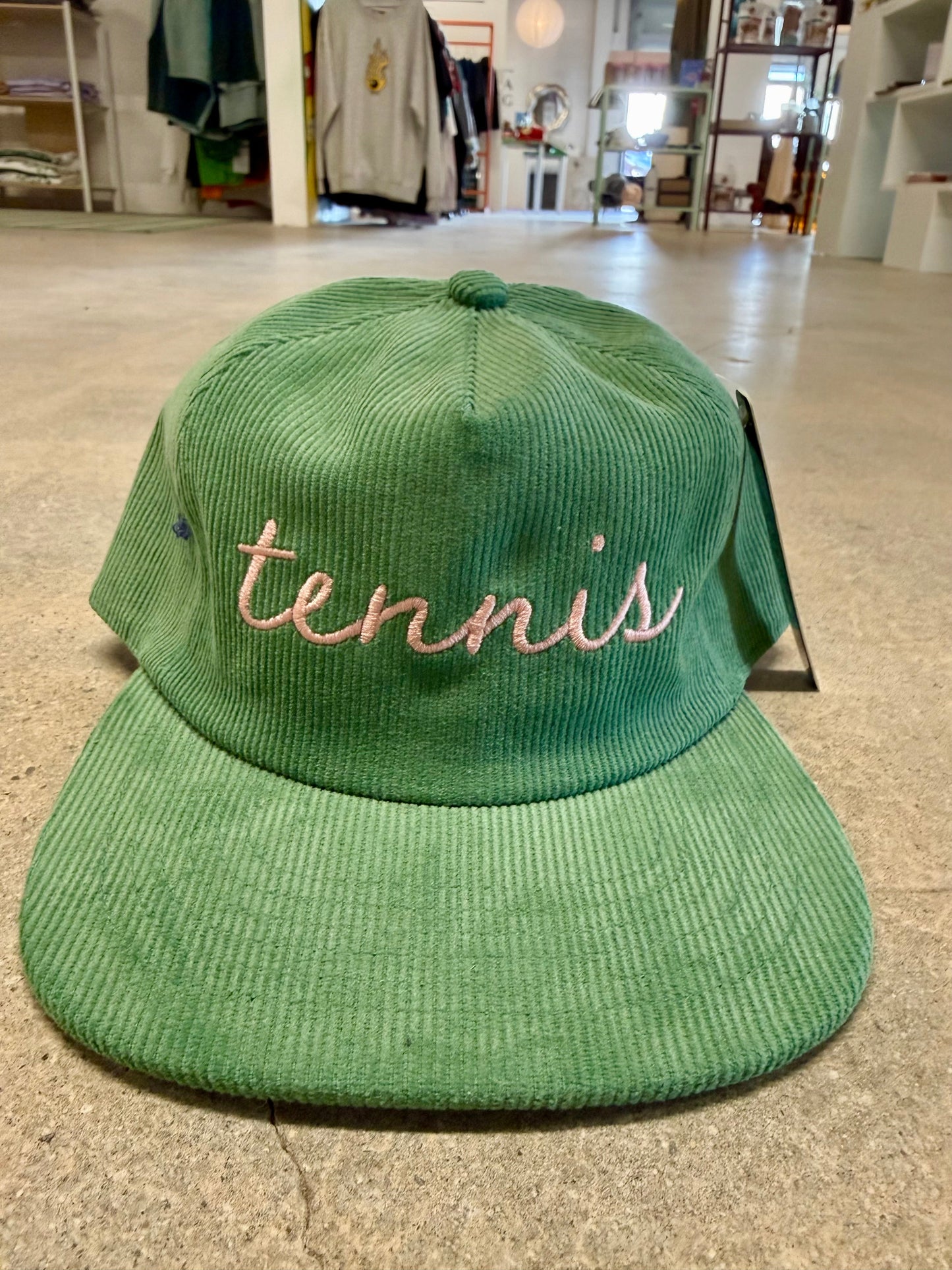 Tennis Cursive Corduroy Hat