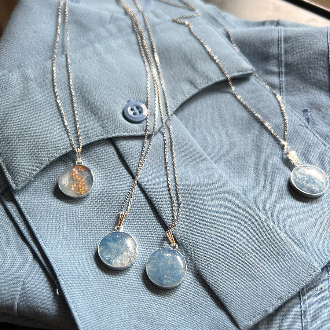 Sterling Silver Limitied Edition Necklace | Law Enforcement Blue Shirt