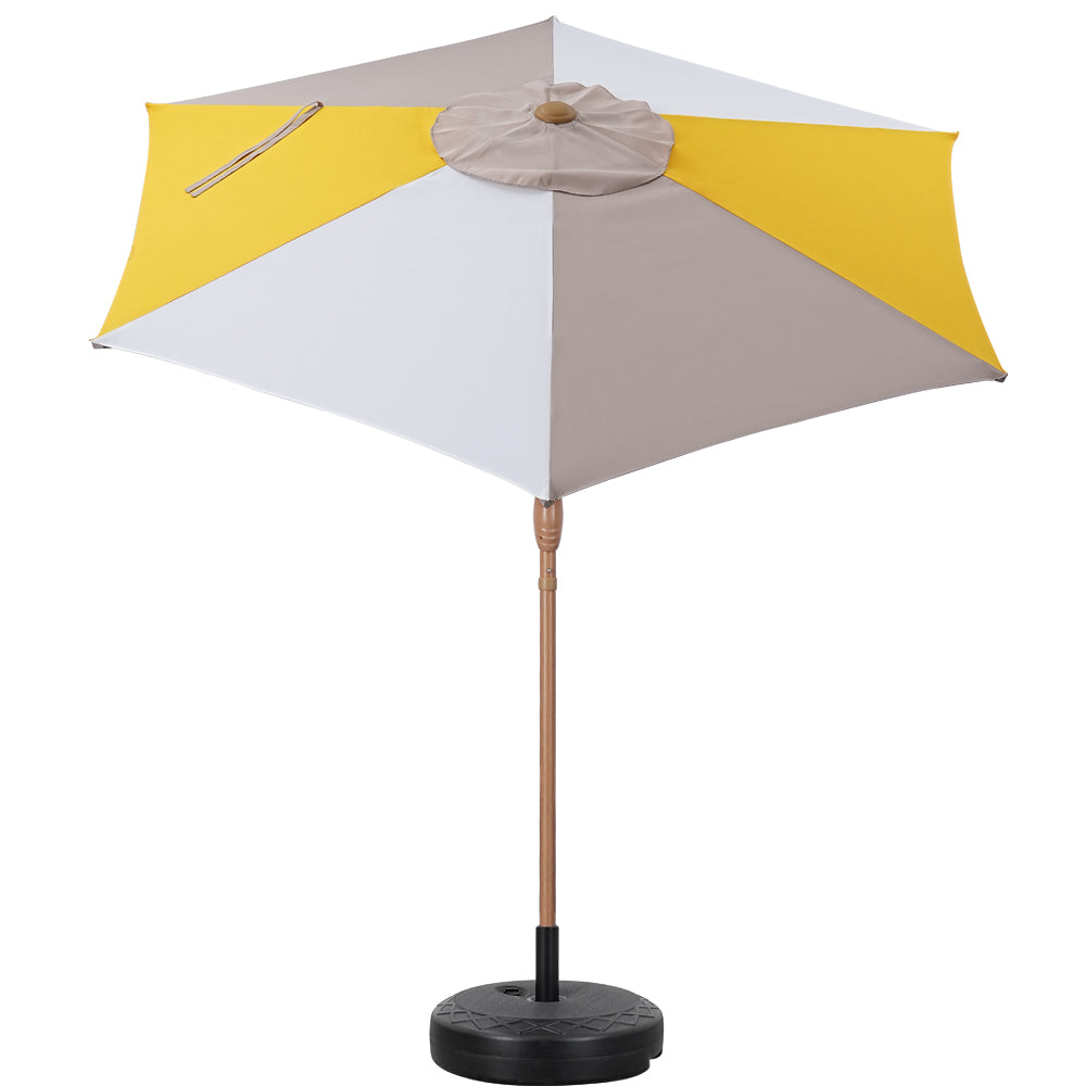 Ainfox 7.5ft Outdoor Market Patio Umbrella with Push Button Tilt and Crank, Waterproof UV Protection