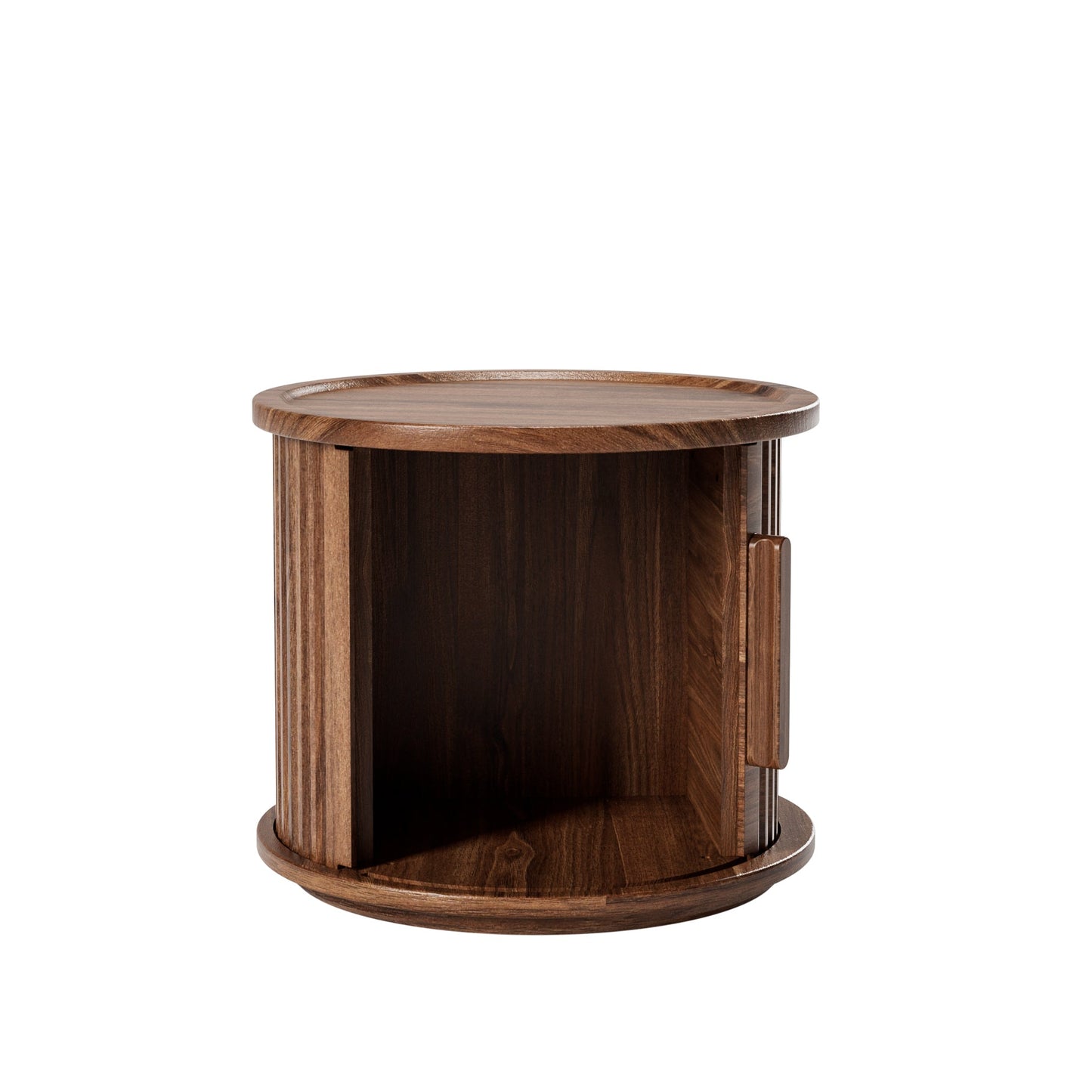 2-Piece Round Coffee Table Set, Modern Nesting Side Tables