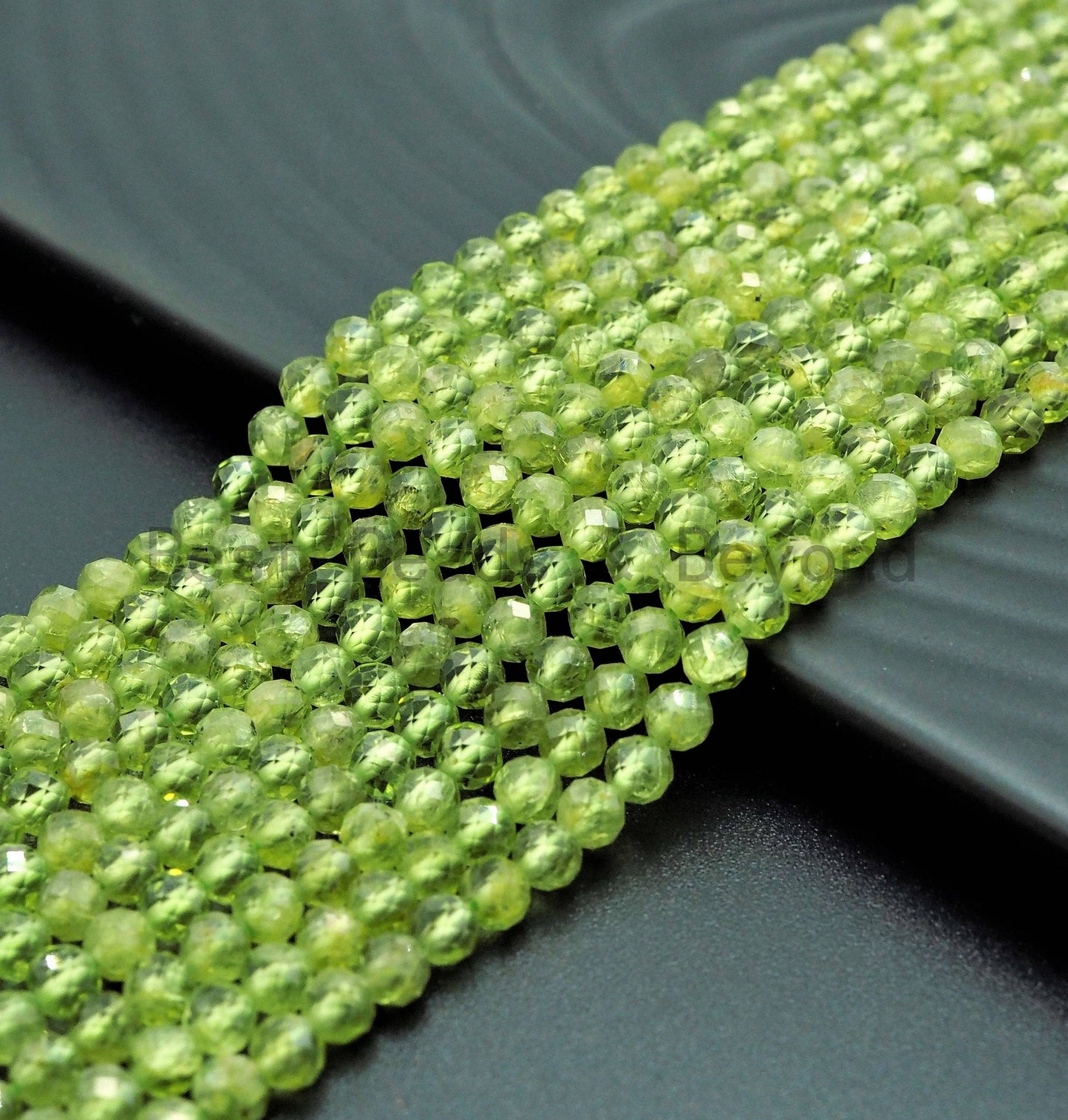 High Quality Natural Olivine Peridot Round Faceted beads, 2mm/3mm/4mm Tiny Sparkly Peridot Gemstone Beads, 15.5inch strand, SKU#U358