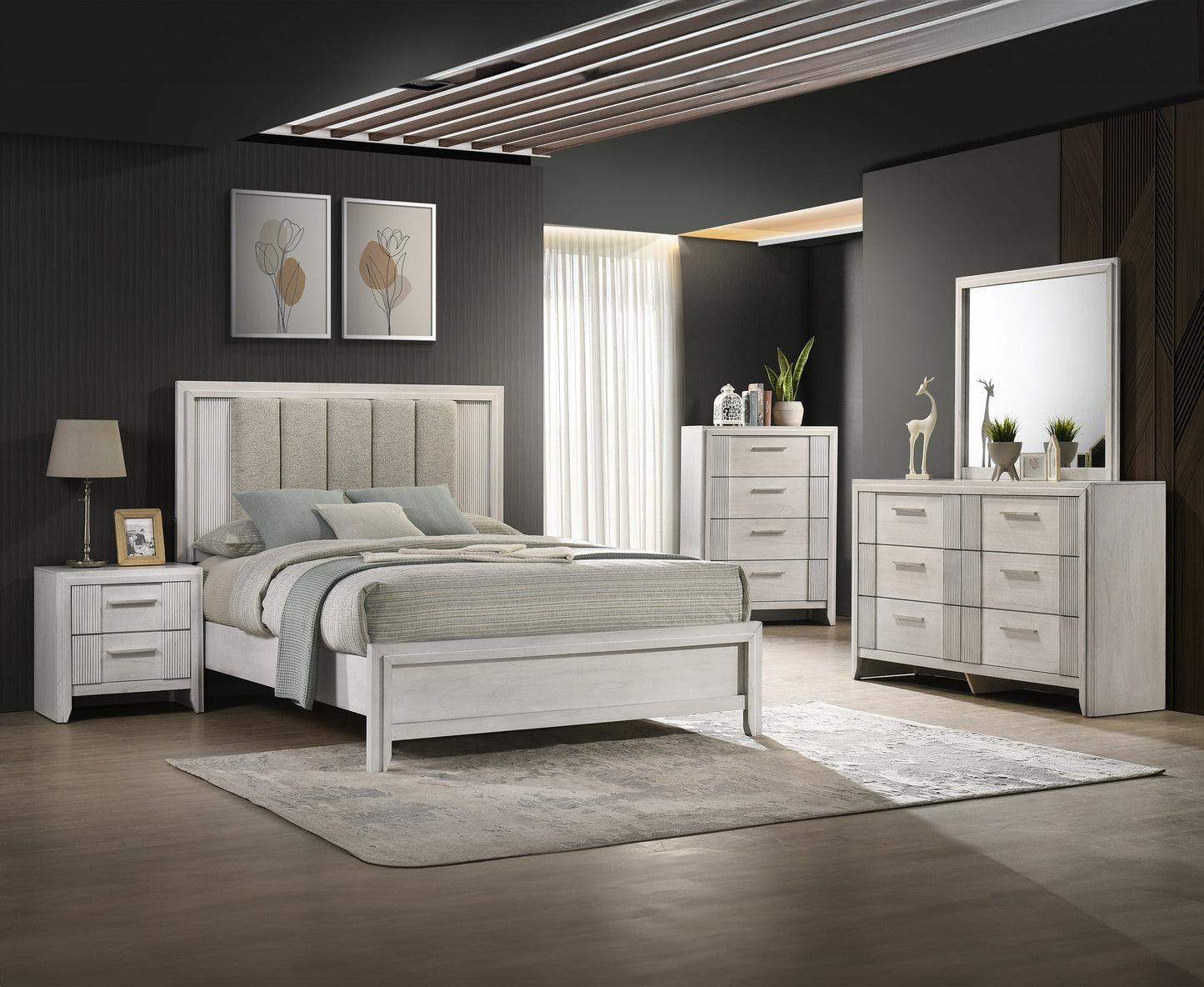 Queen Size Bed - Mist