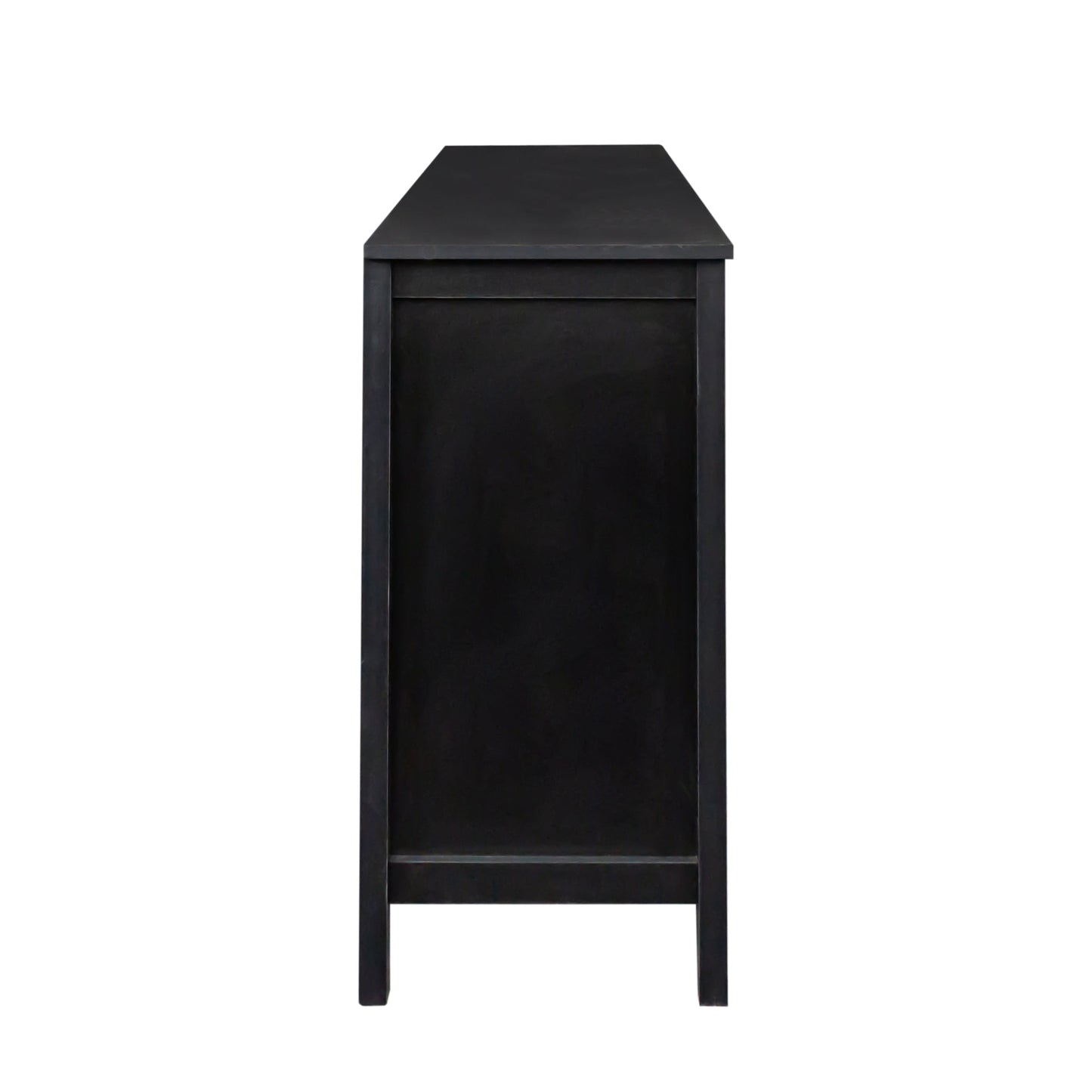 Cabinet with 4 Doors and Open Shelves