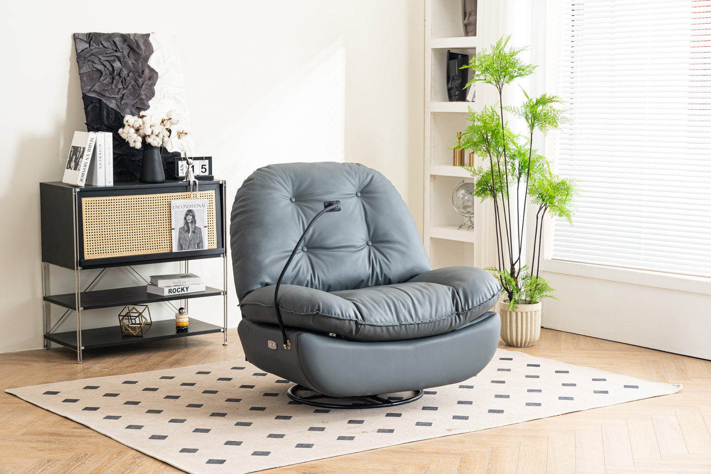Power Recliner Swivel Glider with USB Charger & Bluetooth Music Player