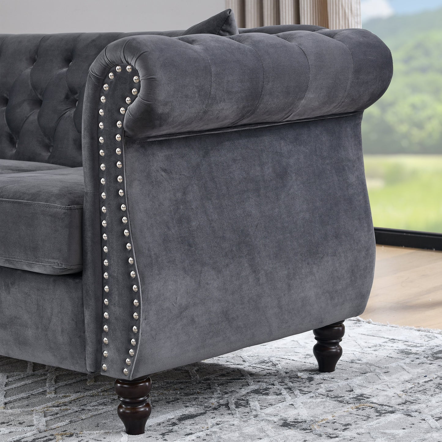58.8" Chesterfield Sofa