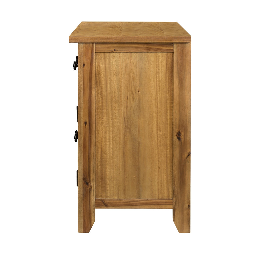 Classic Brown Farmhouse Storage Cabinet