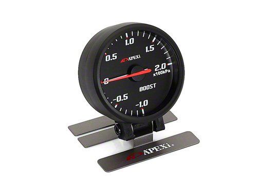 APEXi 60mm Oil Pressure Gauge Black Face Black Bezel *Discontinued
