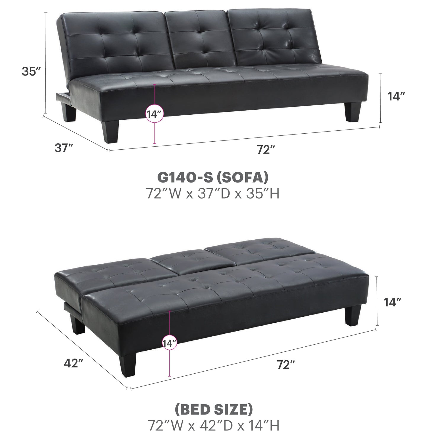 Richie G140-S Sofa Bed