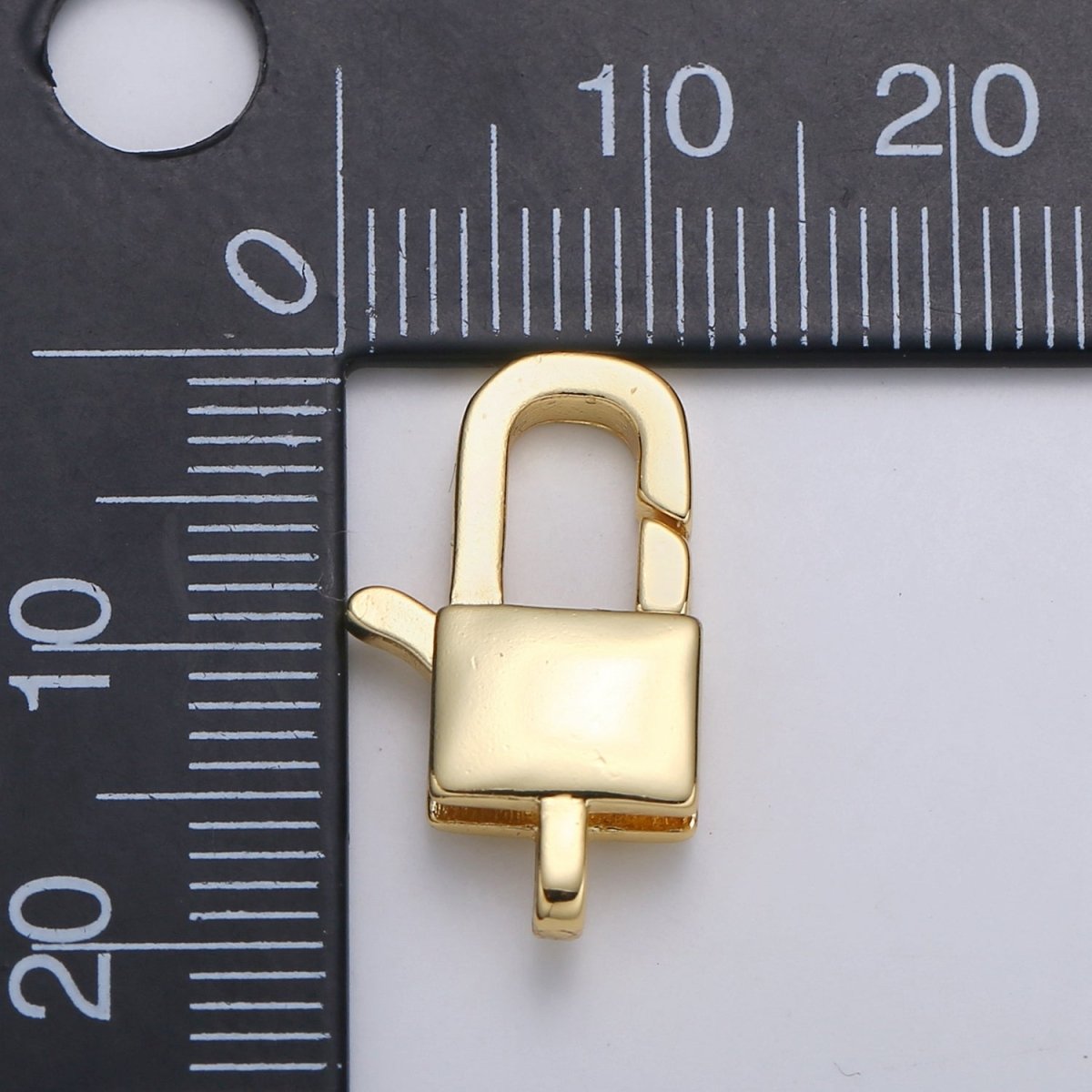 24K Gold Filled Lock Lobster Clasp DIY Jewelry Making Necklace Bracelet L-180