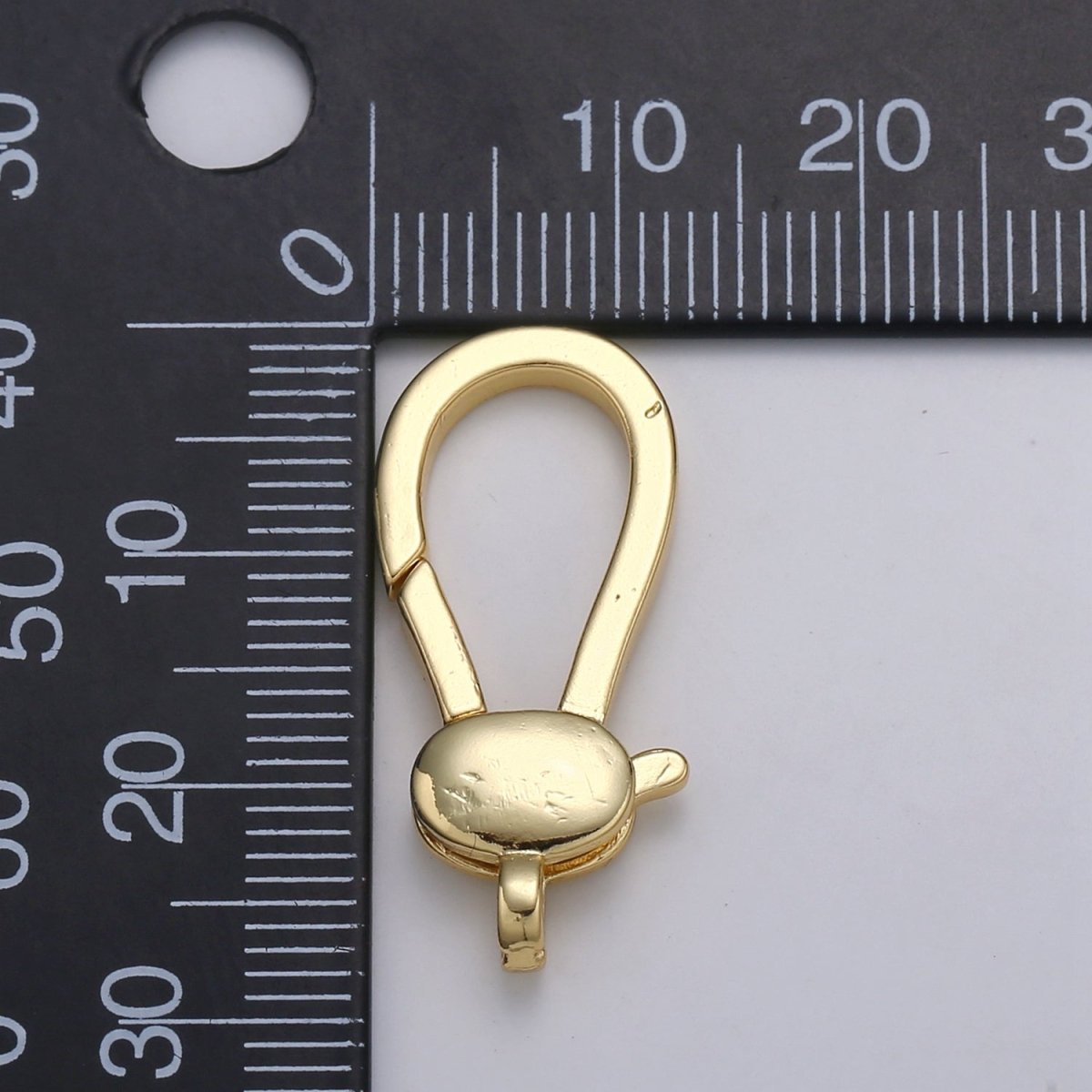 24K Gold Filled Oval Lobster Clasp Supplies Kit DIY Jewelry Making Bracelet Necklace L-178