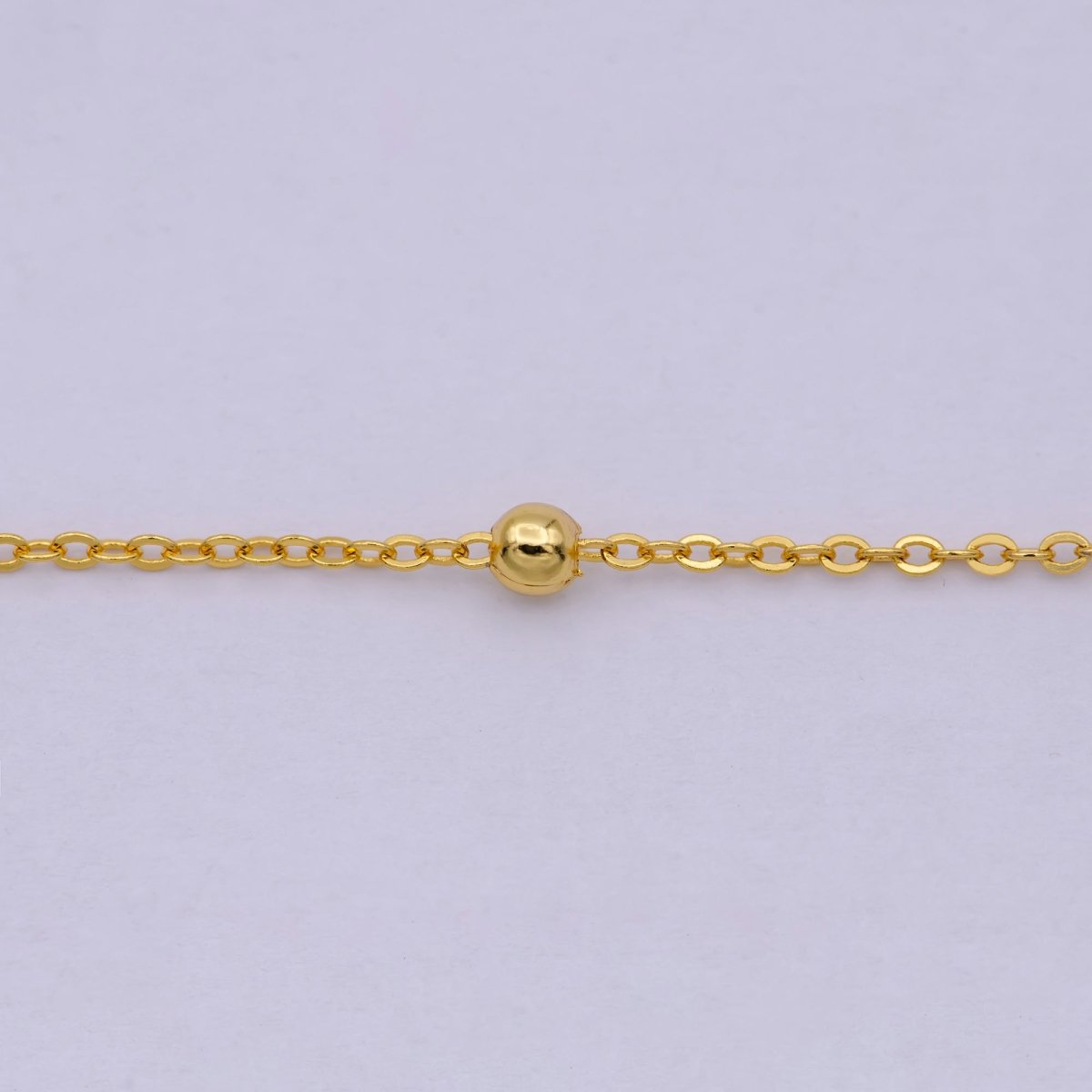 24K Gold Filled Satellite Chain Dainty Gold Ball Chain 18 Inches Ready To Wear Necklace w/ Lobster Clasps | WA-527 WA-528 Clearance Pricing