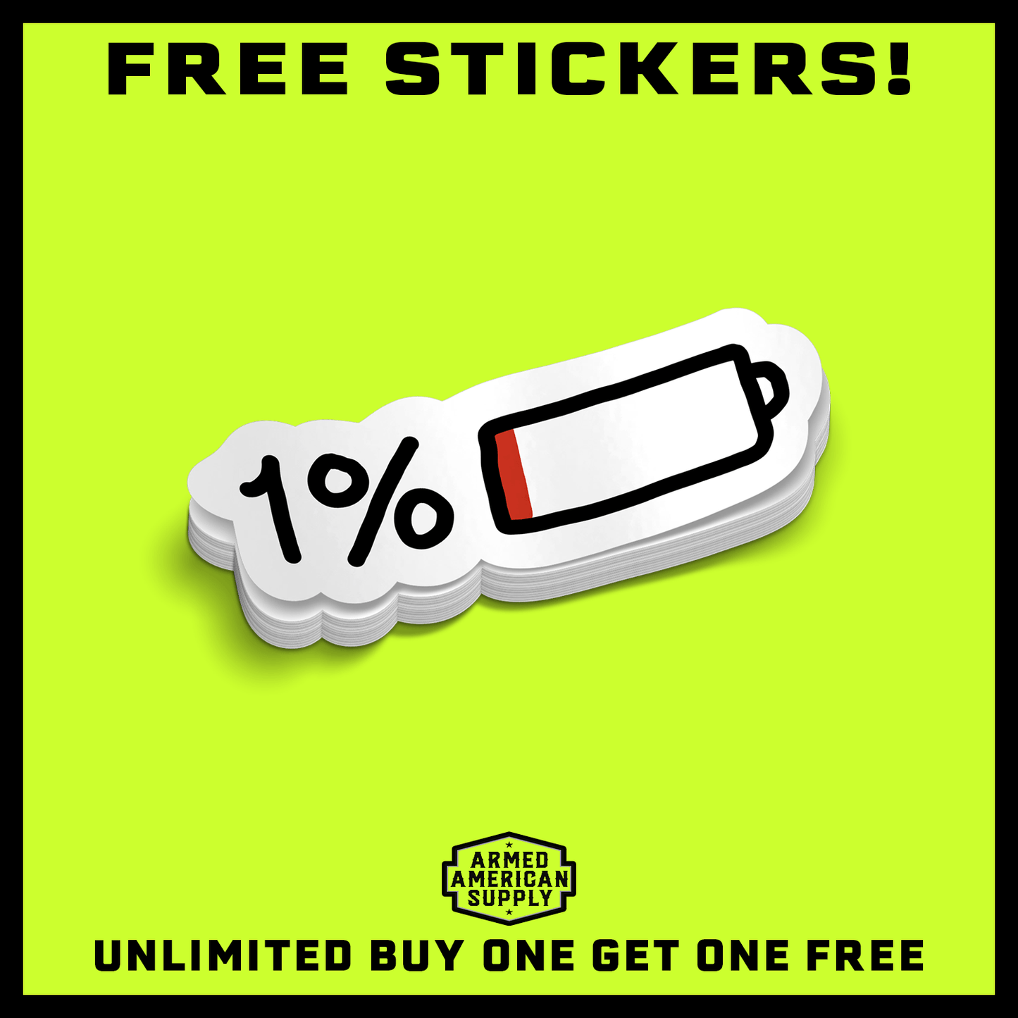 1% - Hard Hat Decal