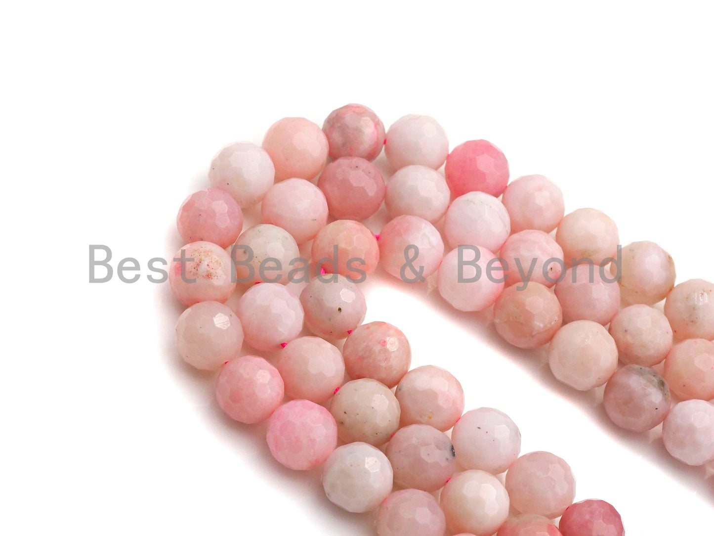 High Quality Natural Pink Opal Faceted Beads, 6mm/8mm/10mm/12mm Round Faceted Opal Beads, 15.5" Full Strand, sku#U819