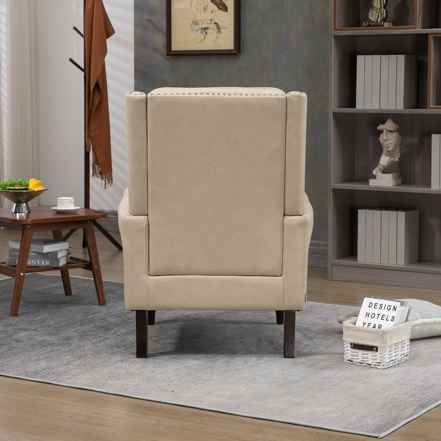 Wood Frame Armchair - Modern Accent Chair Lounge Chair