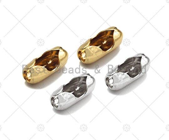 Matte Shiny Mixed 18K Gold 4mm Ball Chain by yard