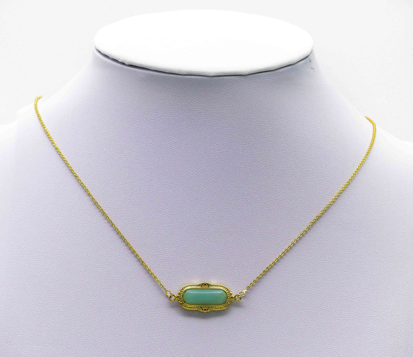 CZ Enamel Long Oval Charm, Sku#LY17