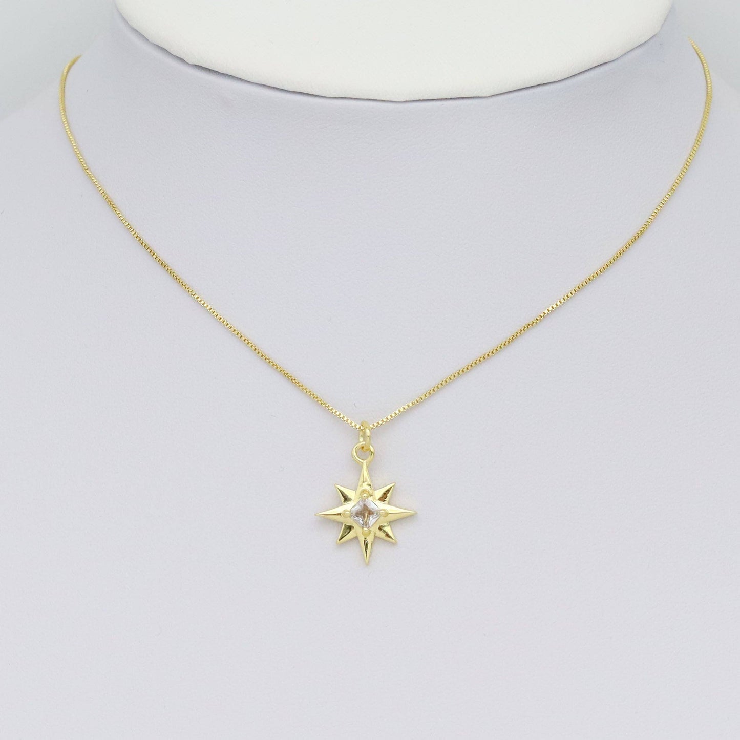 North Star with Diamond Center Charm, Sku#LK937